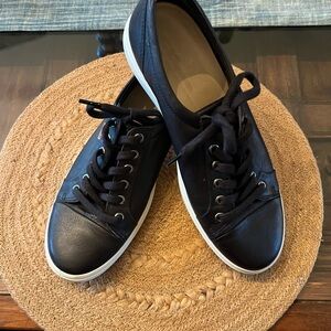 Ecco Women's Black Leather Sneakers